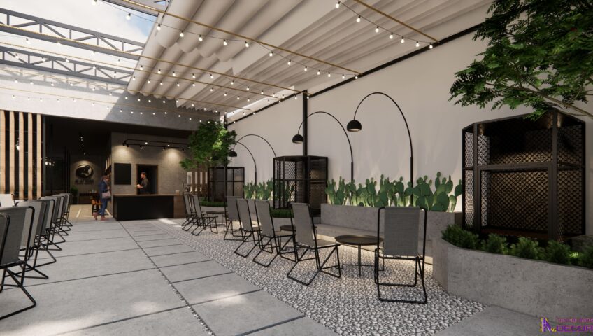 Thiết kế quán cafe.