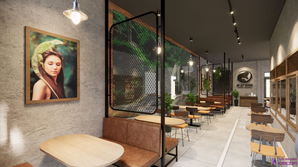 Thiết kế quán cafe ở Biên Hòa.