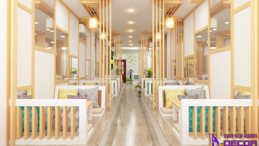 Thiết kế và thi công chuỗi trà sữa.