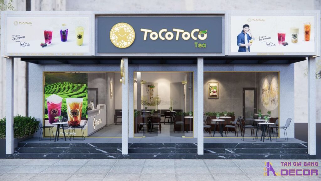 Dự án thiết kế quán trà sữa Tocotoco 1 Thiết kế quán trà sữa.