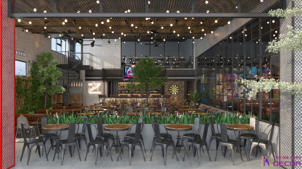 Thiết kế quán cafe bar.