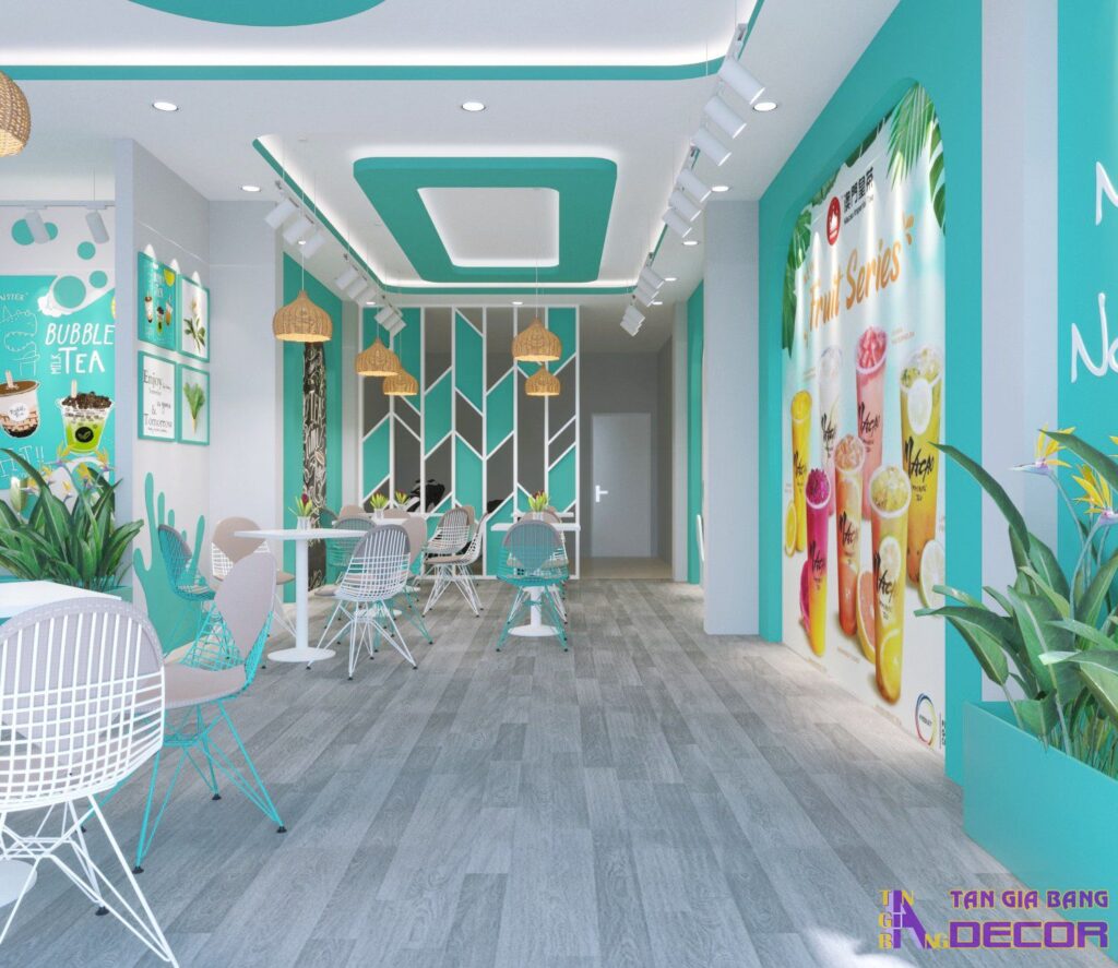 Thiết kế quán trà sữa Micha Milk Tea tại Biên Hòa 4 Thiết kế quán trà sữa tại Biên Hòa