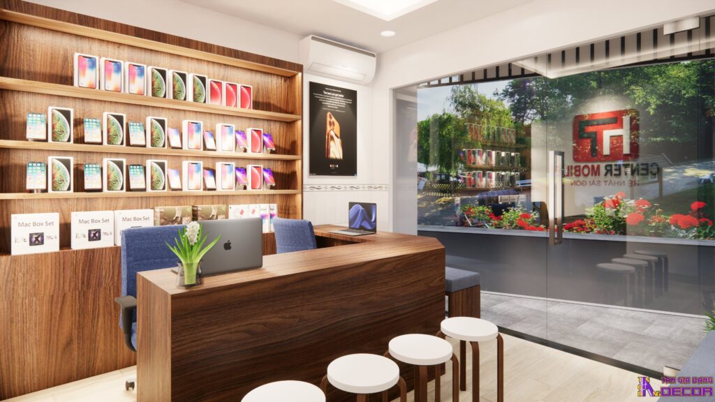 Thiết kế shop điện thoại TH Store tại Gò Vấp 3 Thiết kế cửa hàng điện thoại tại Gò Vấp