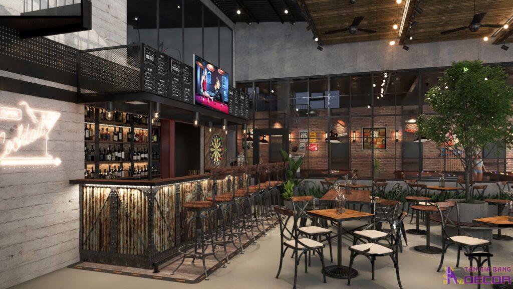 Thiết kế quán cafe bar.