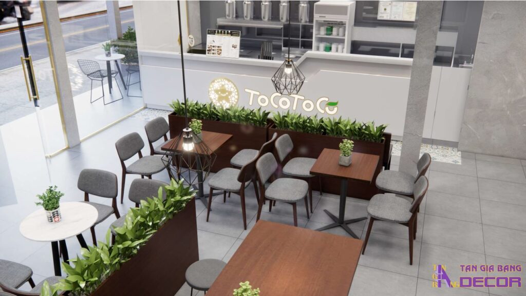 Dự án thiết kế quán trà sữa Tocotoco 4 Thiết kế quán trà sữa.