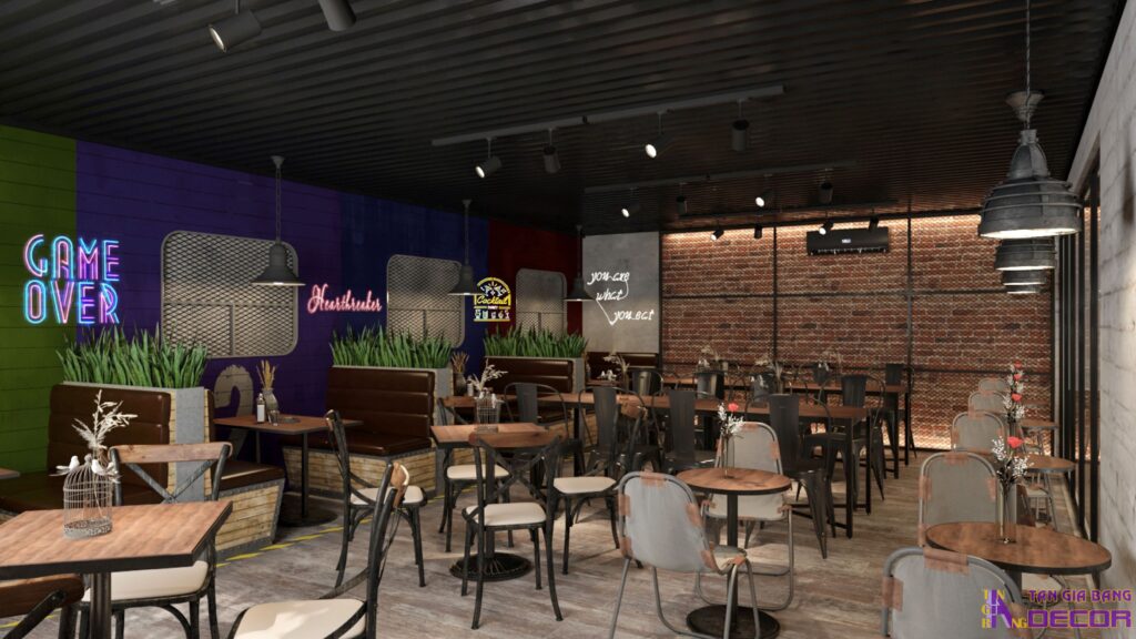 Thiết kế quán cafe bar.