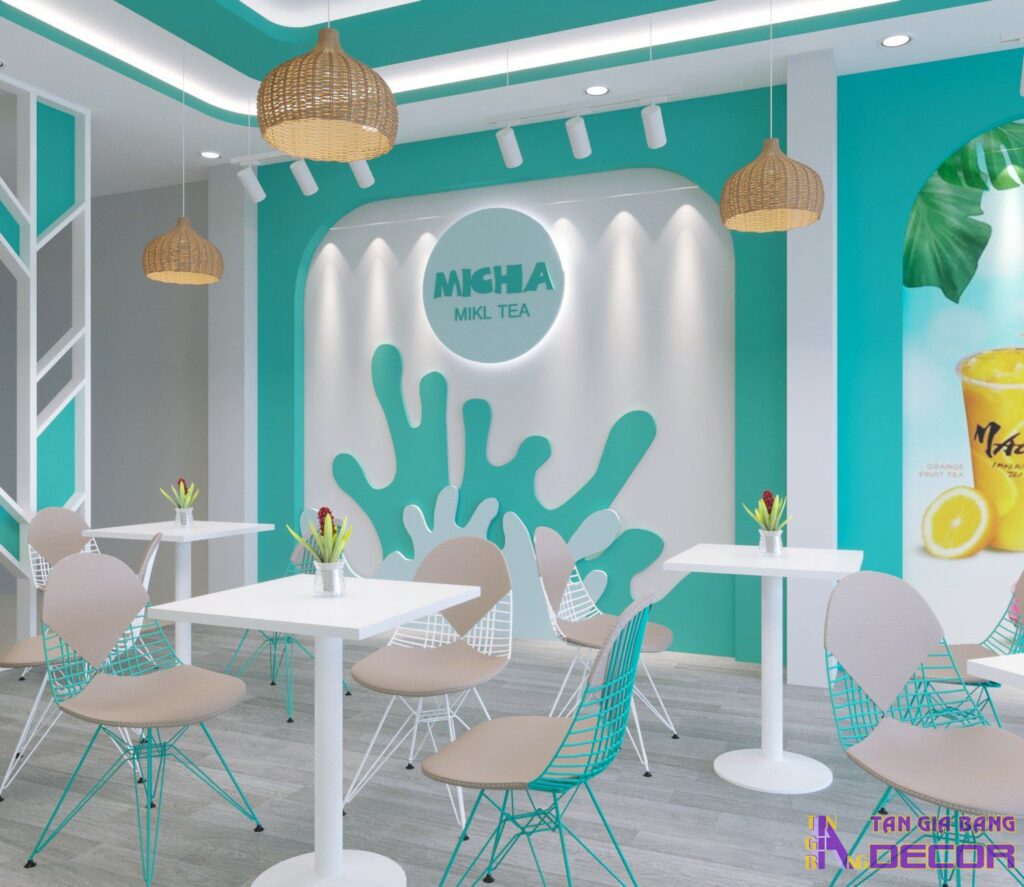Thiết kế quán trà sữa Micha Milk Tea tại Biên Hòa 1 Thiết kế quán trà sữa tại Biên Hòa