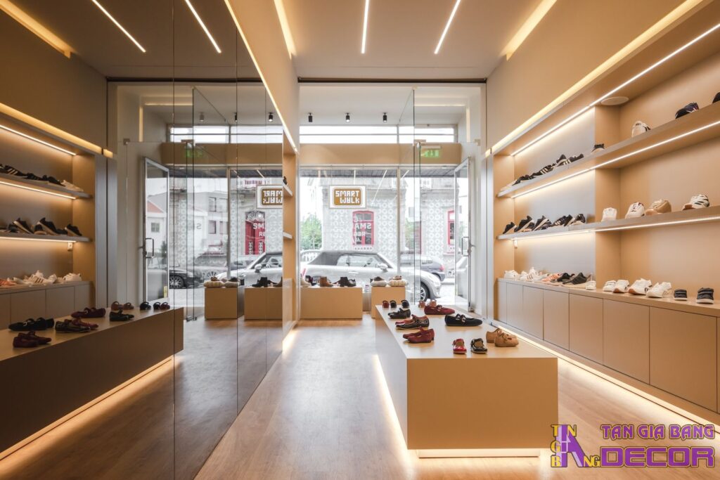 Thiết kế shop giày thời trang Nice 3 Thiết kế cửa hàng giày thời trang.
