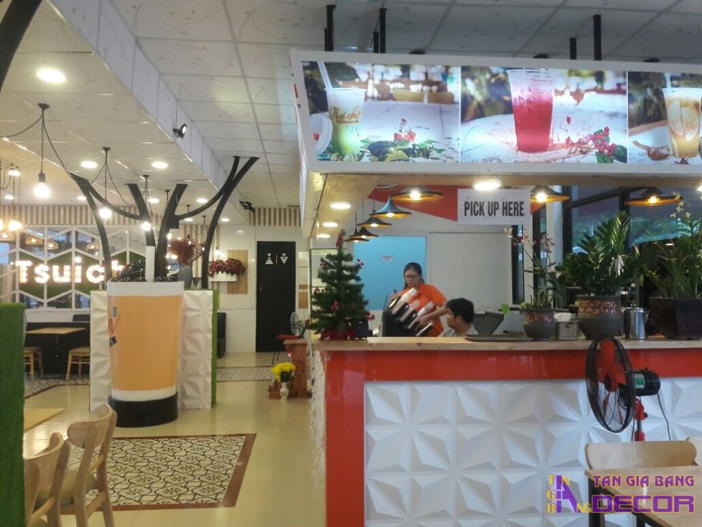 Thi công quán trà sữa Tsuicha ở Đồng Nai 2 Thi công quán trà sữa.