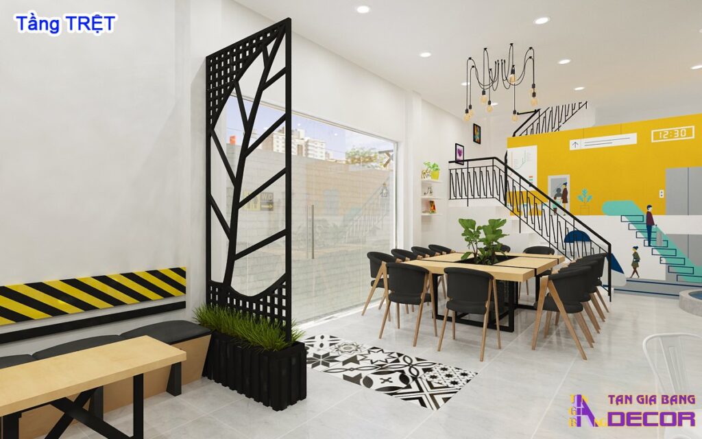 Thiết kế quán cafe đơn giản Metro Station 3 Thiết kế quán cafe.