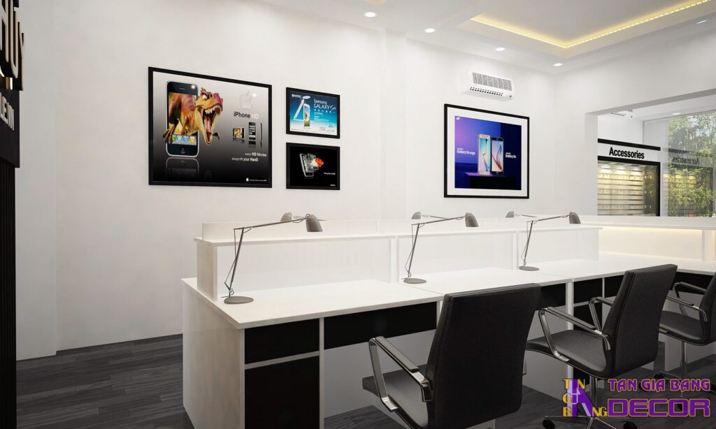 Thiết kế shop điện thoại ở Bình Dương