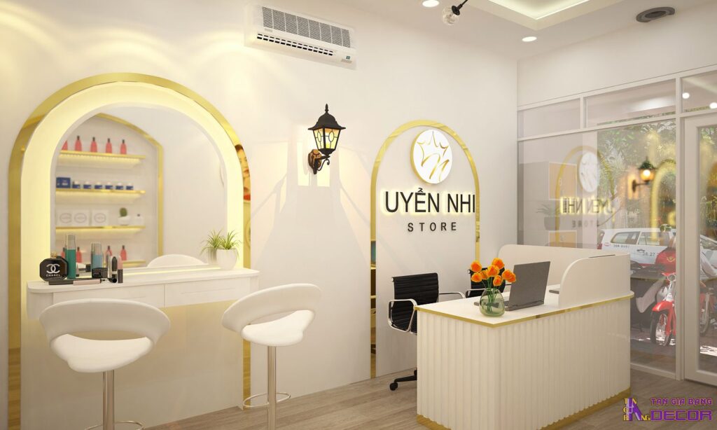 Thiết kế cửa hàng mỹ phẩm tại Vũng Tàu.