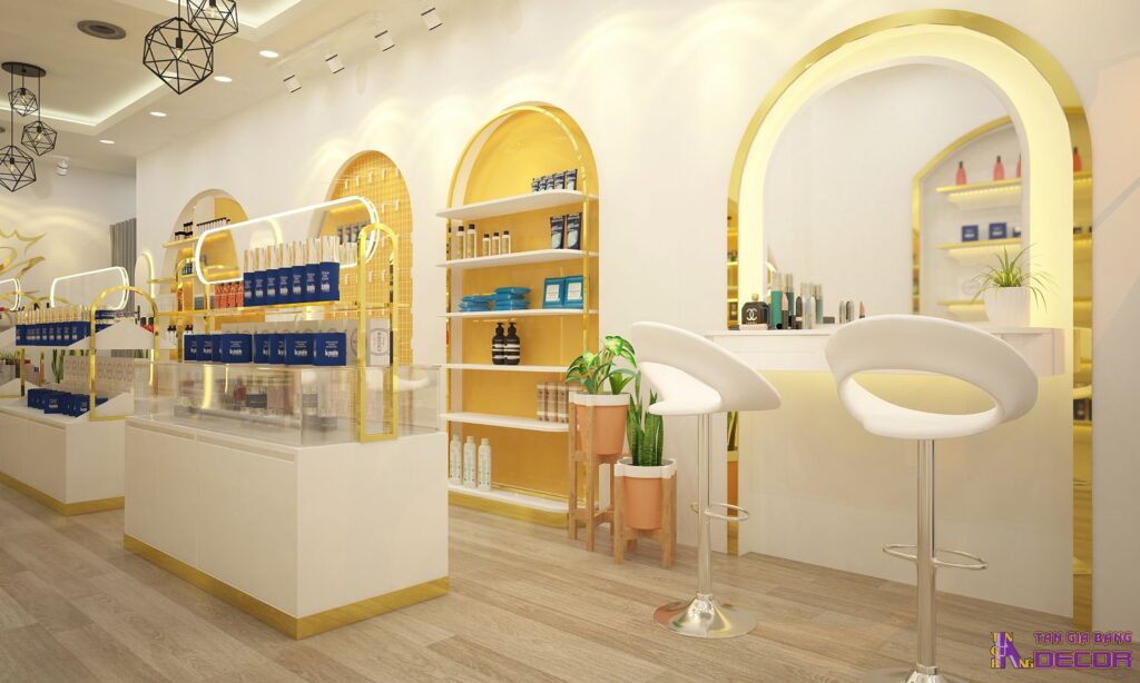 Thiết kế shop mỹ phẩm ở Vũng Tàu.