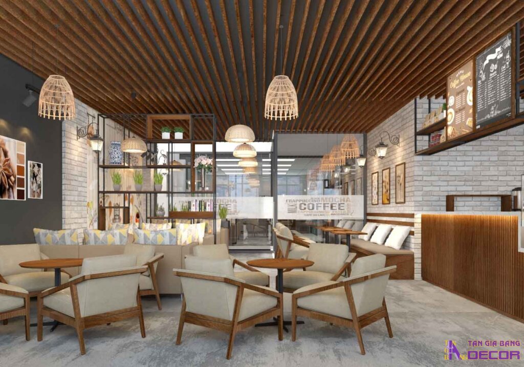 Thiết kế tiệm cafe văn phòng