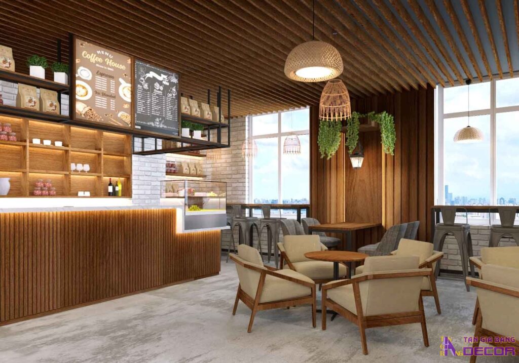 Thiết kế cửa hàng cafe văn phòng