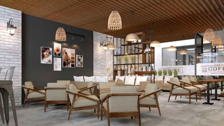 Thiết kế quán cafe văn phòng AMOUR.