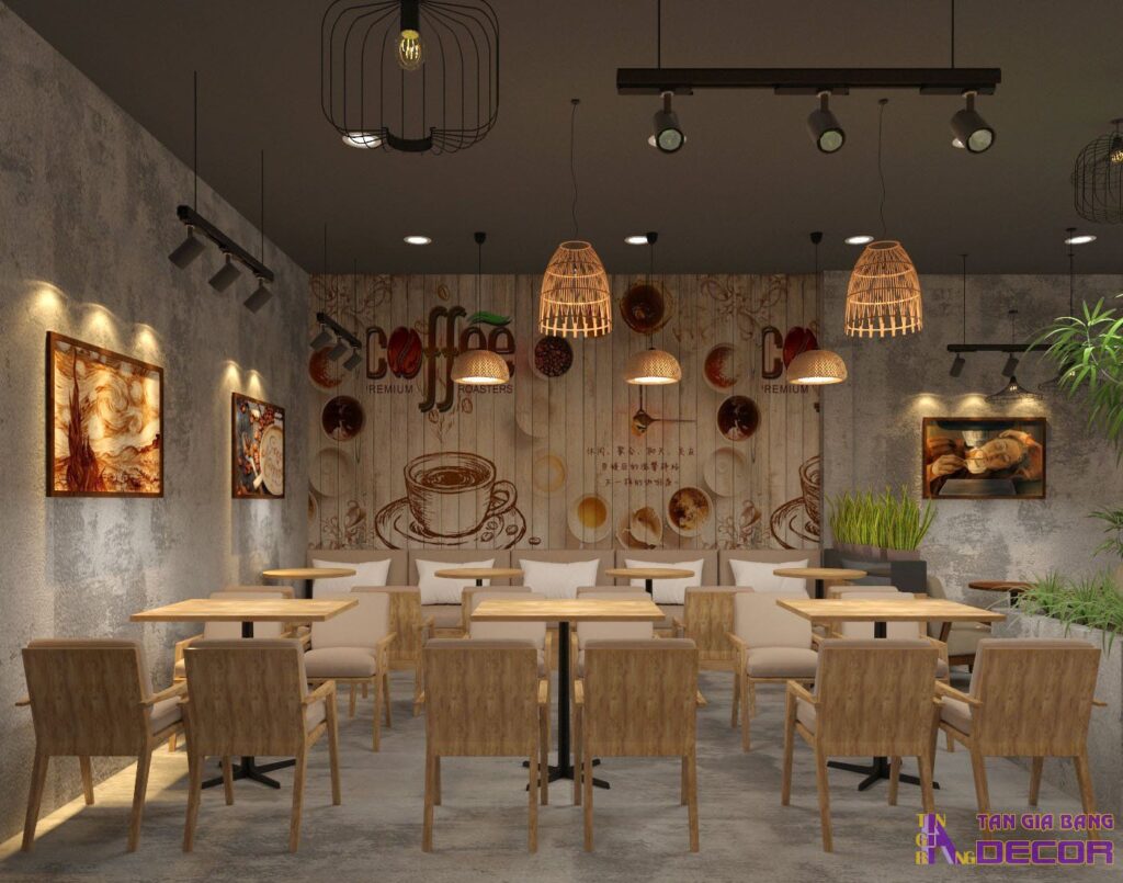 Thiết kế quán cafe The Coffee House tại Quận 3 3 Thiết kế quán The Coffee House.