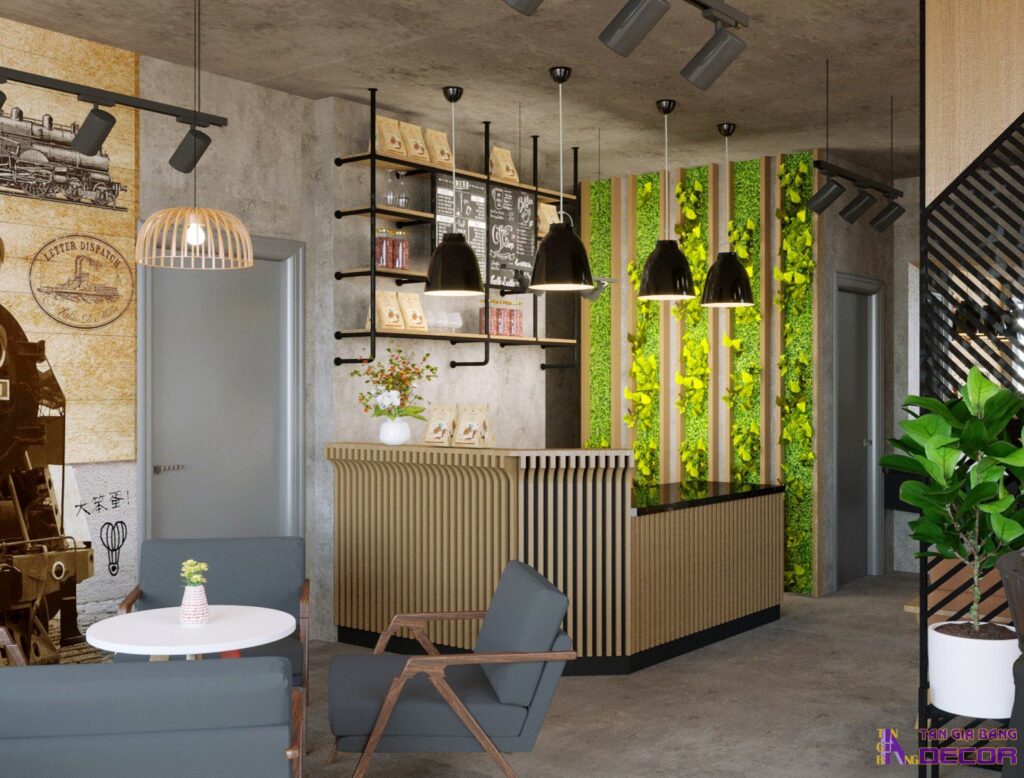 Thiết kế quán cafe.