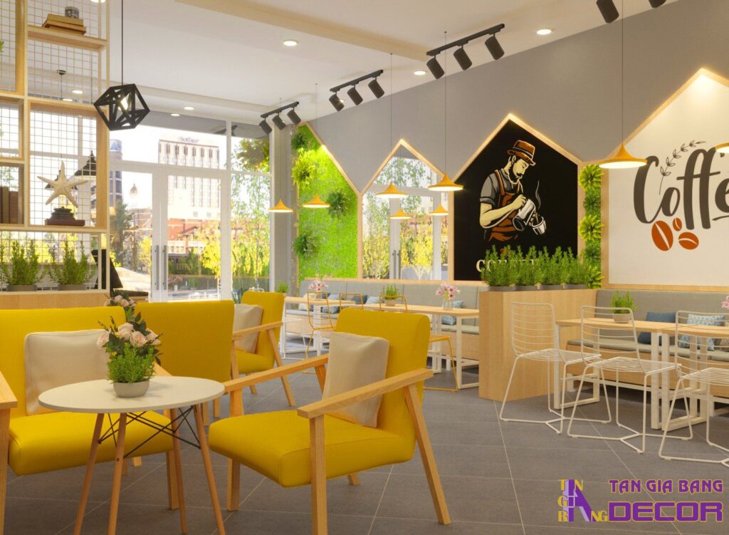 Thiết kế quán cafe ở Bình Tân.