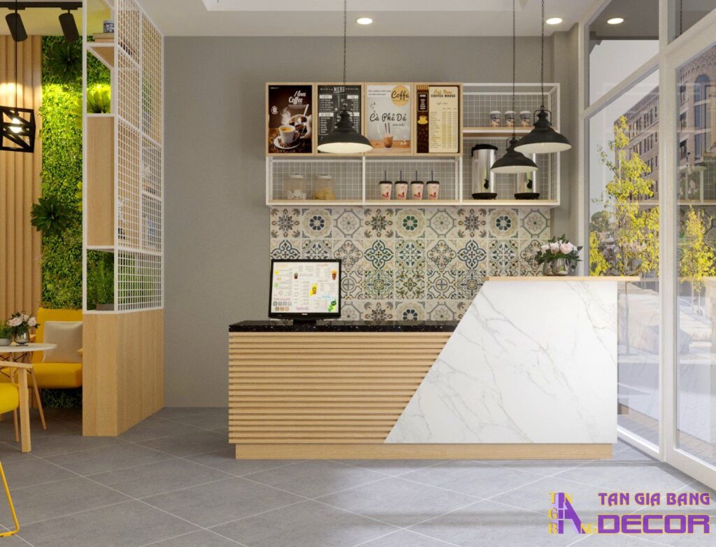 Thiết kế quán cafe ở Bình Tân.