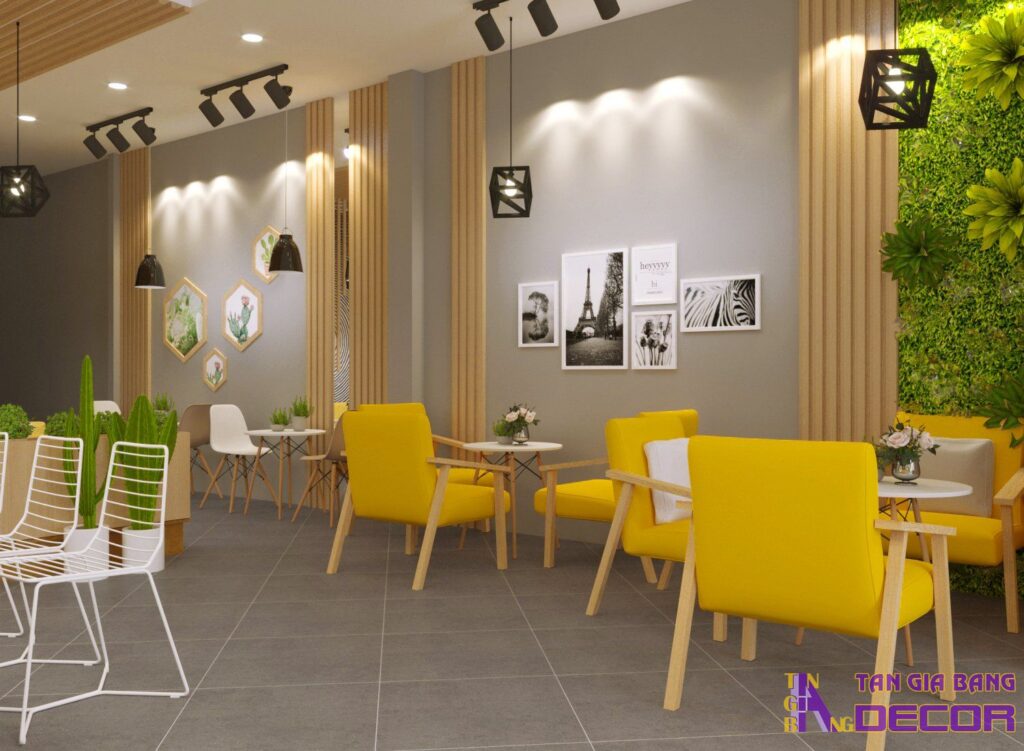 Thiết kế quán cafe nhỏ ở Bình Tân.
