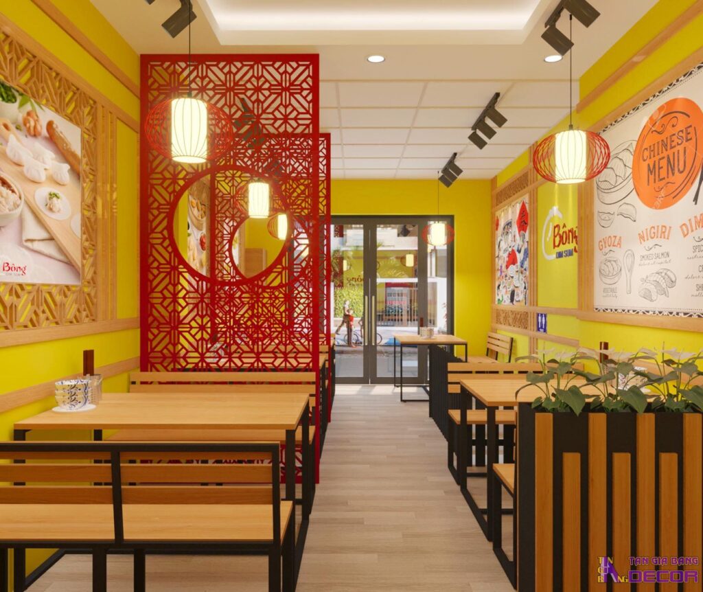 Thiết kế quán ăn.