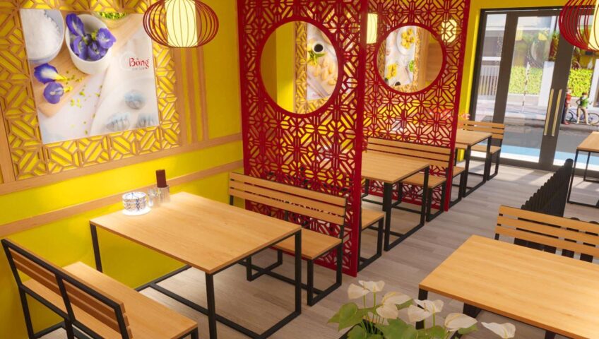 Thiết kế quán dimsum.