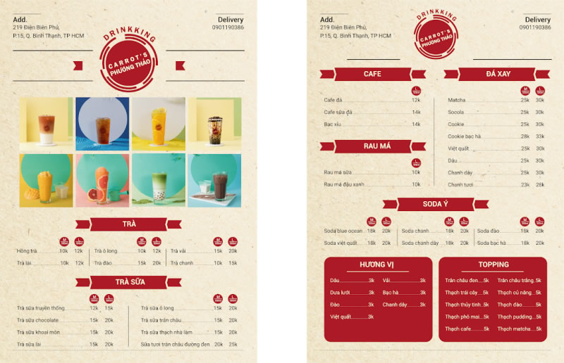 Menu quán cafe bình dân nên bao gồm những gì ? 6 TANGIABANG MENU QUAN CAFE BINH DAN MAU 05