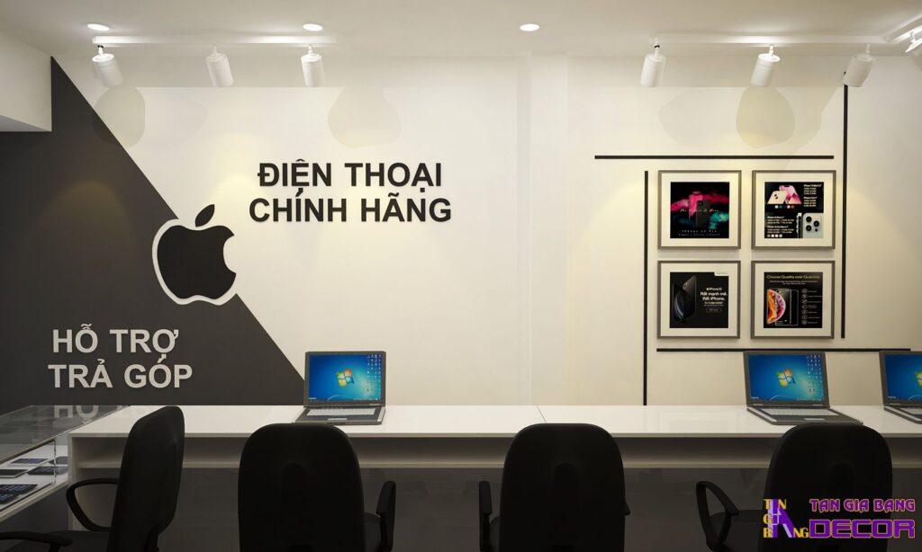 Thiết kế cửa hàng điện thoại.