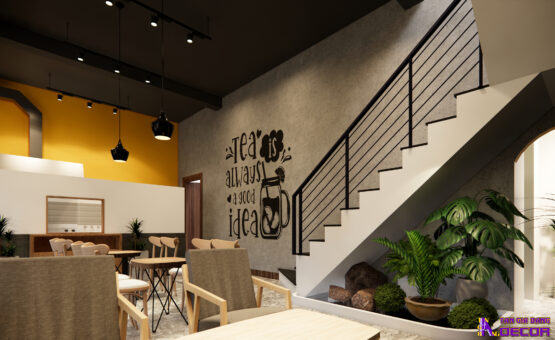 Thiết kế quán cà phê trà sữa tại Bảo Lâm, Lâm Đồng.