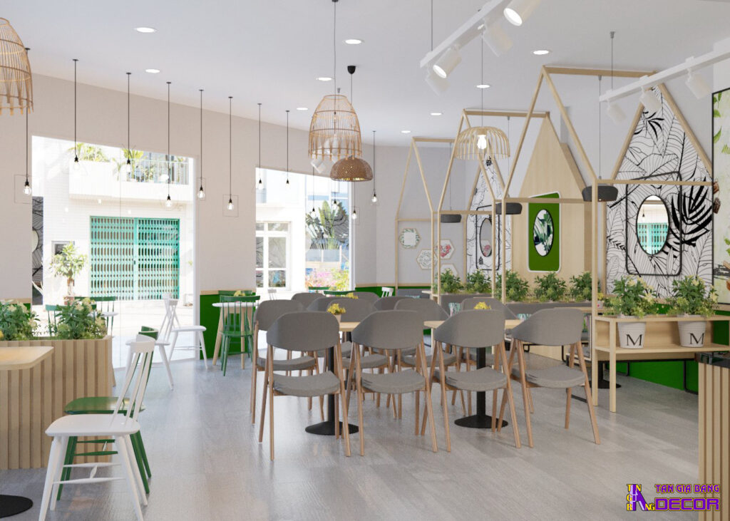 Thiết kế quán trà sữa Mr.bin