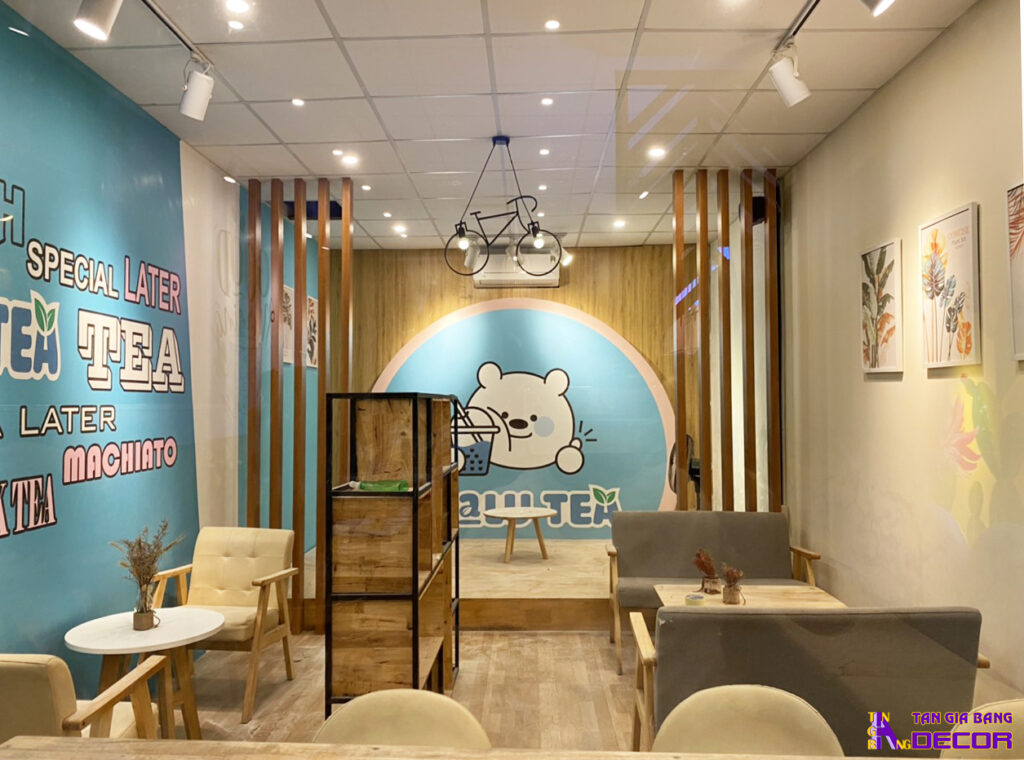 Thi công hoàn thiện quán trà sữa Malu Tea tại Bến Tre 1 3
