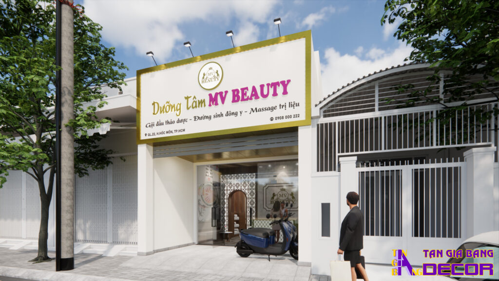 Thiết kế tiệm spa ở Hóc Môn
