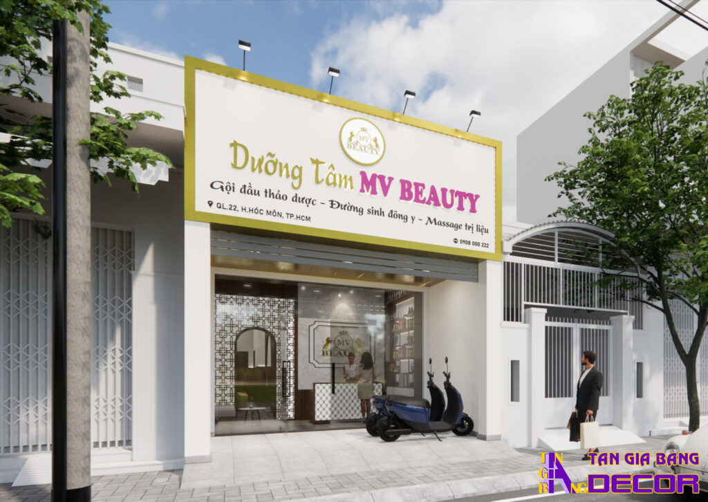 Thiết kế tiệm spa ở Hóc Môn