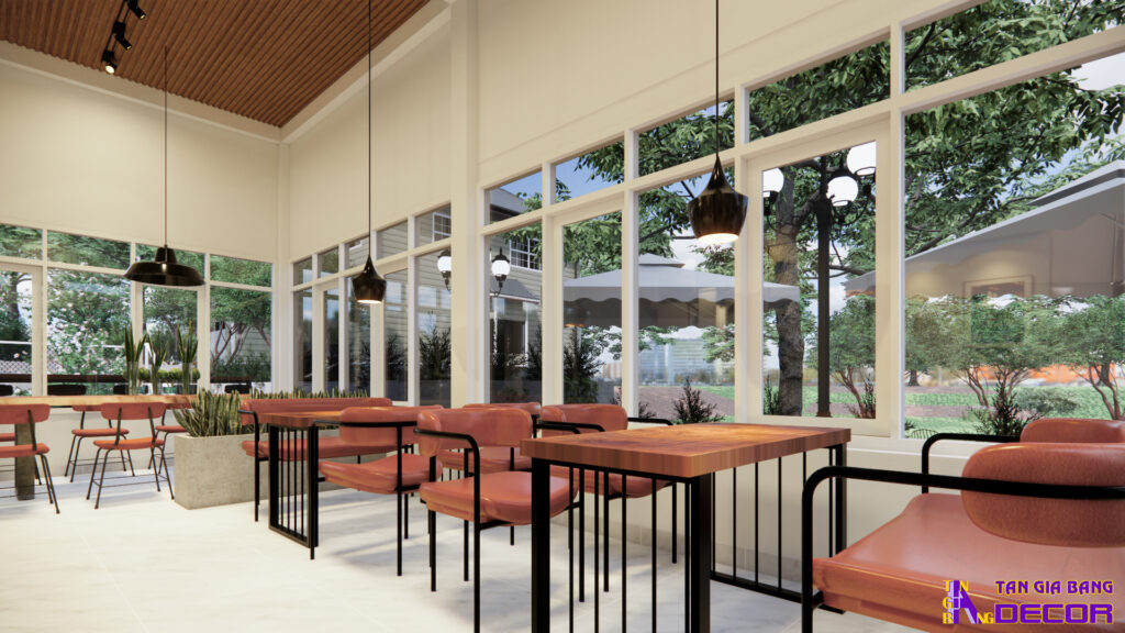Thiết kế tiệm cafe tại Lâm Hà