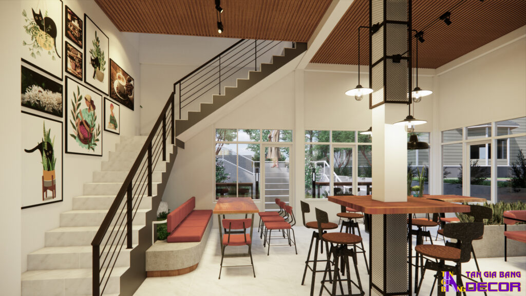 Thiết kế quán cafe tại Lâm Hà
