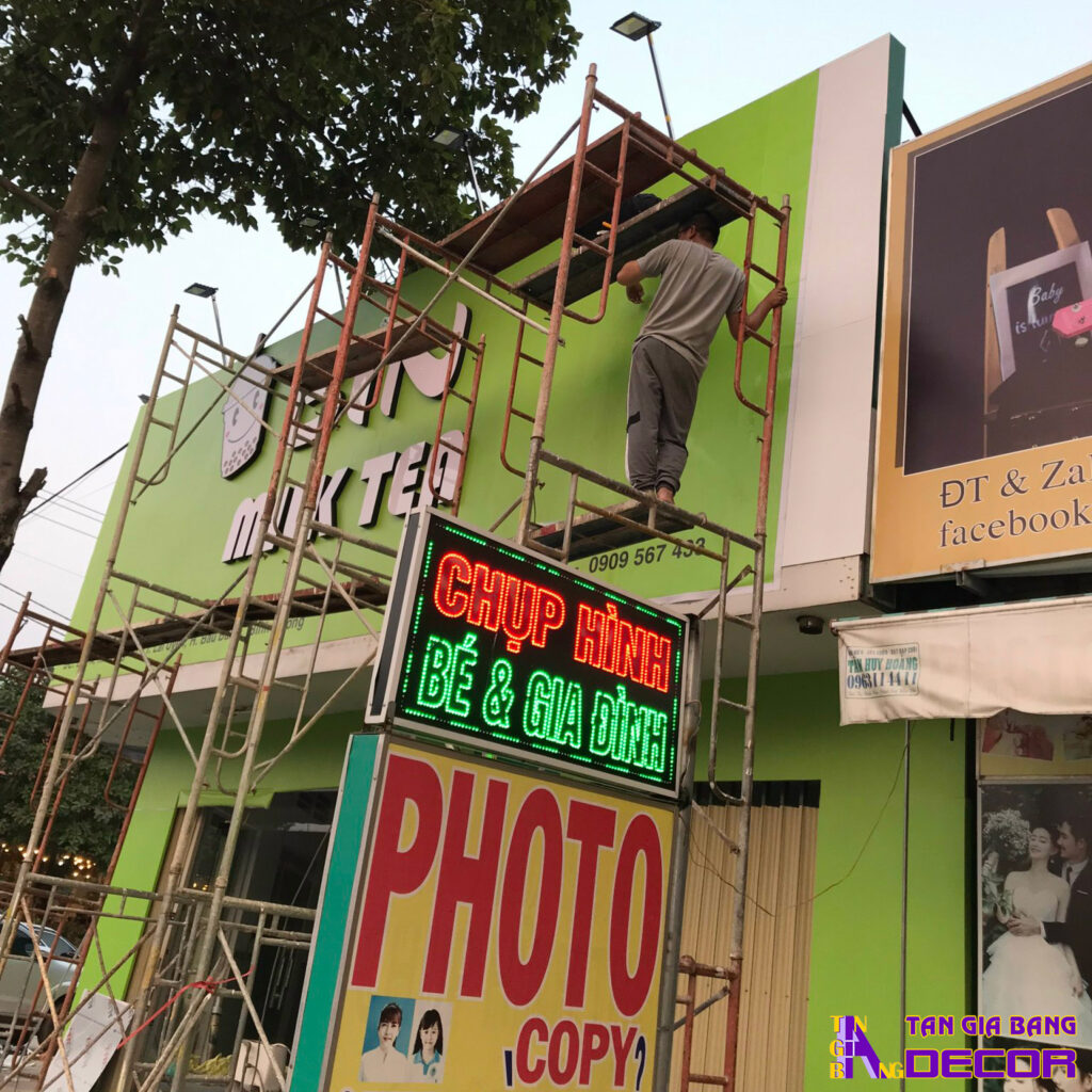Thiết kế và thi công trọn gói quán trà sữa tại Bình Dương