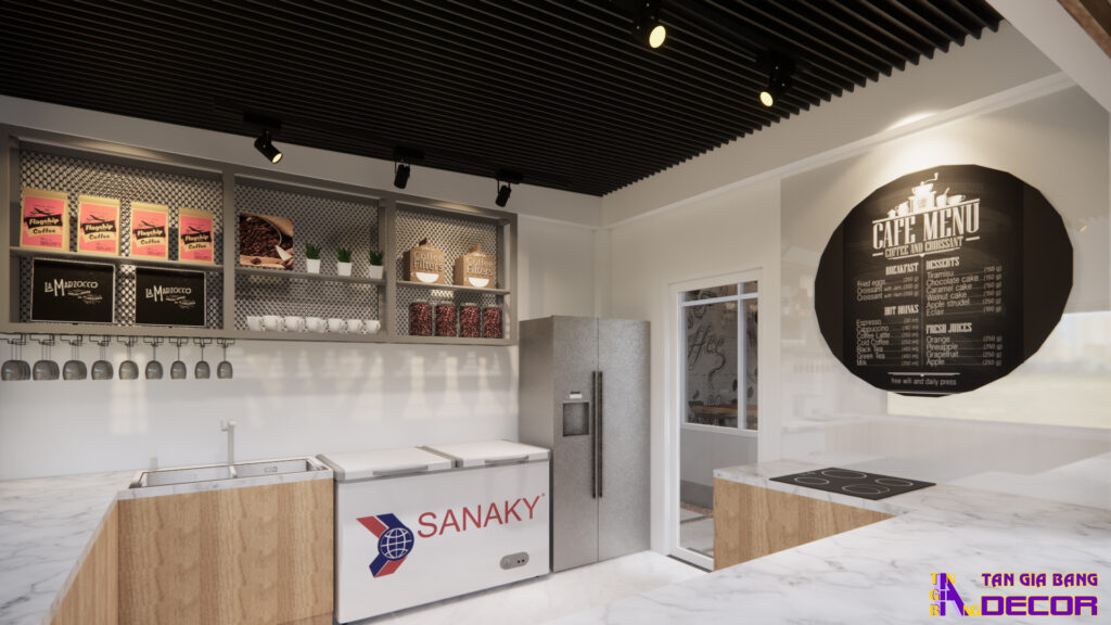 Thiết kế quán cafe tại Lâm Hà