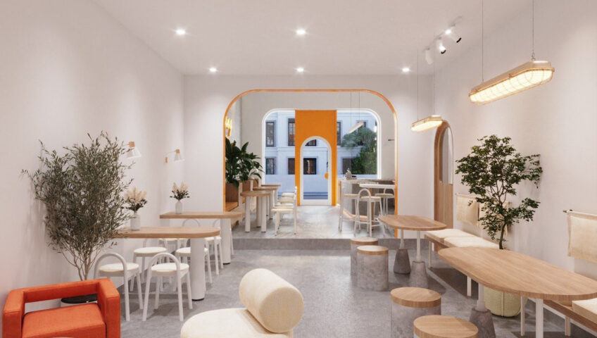 Thiết kế tiệm cafe Scandianvian