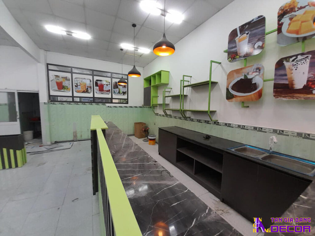 Thi công quán trà sữa tại Bình Dương