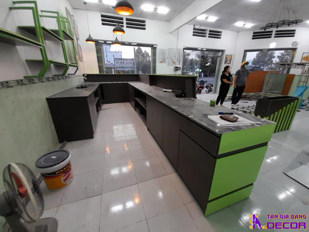 Thi công trọn gói quán trà sữa tại Bình Dương
