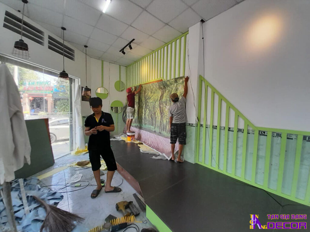 Thi công quán trà sữa tại Bình Dương