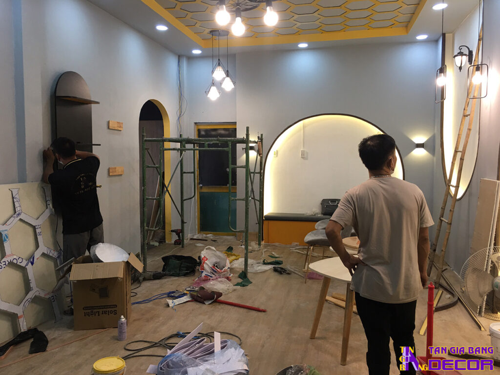 Thi công quán trà sữa ở Thuận An