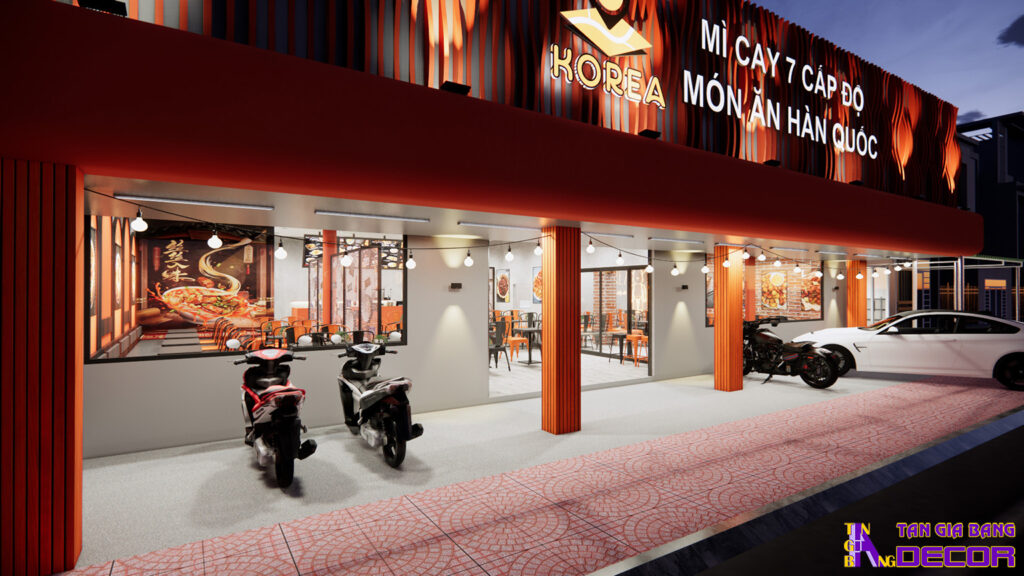 Thiết kế quán mì cay tại Long An
