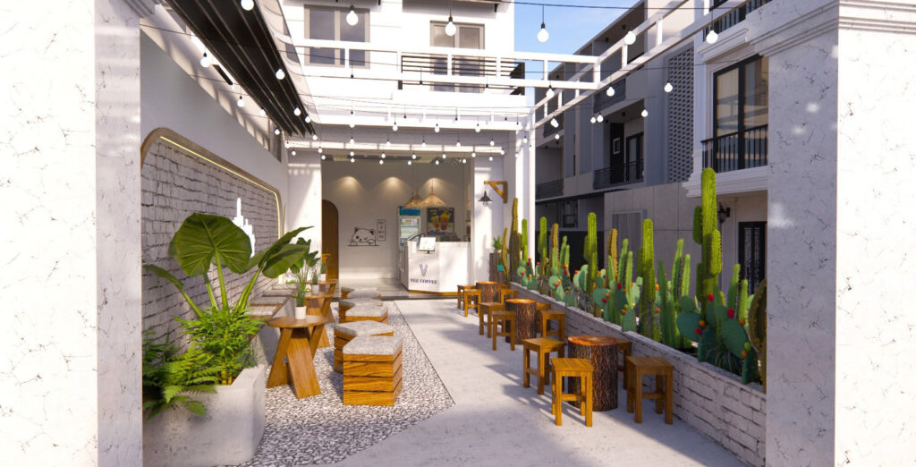 Thiết kế quán cafe Hóc Môn
