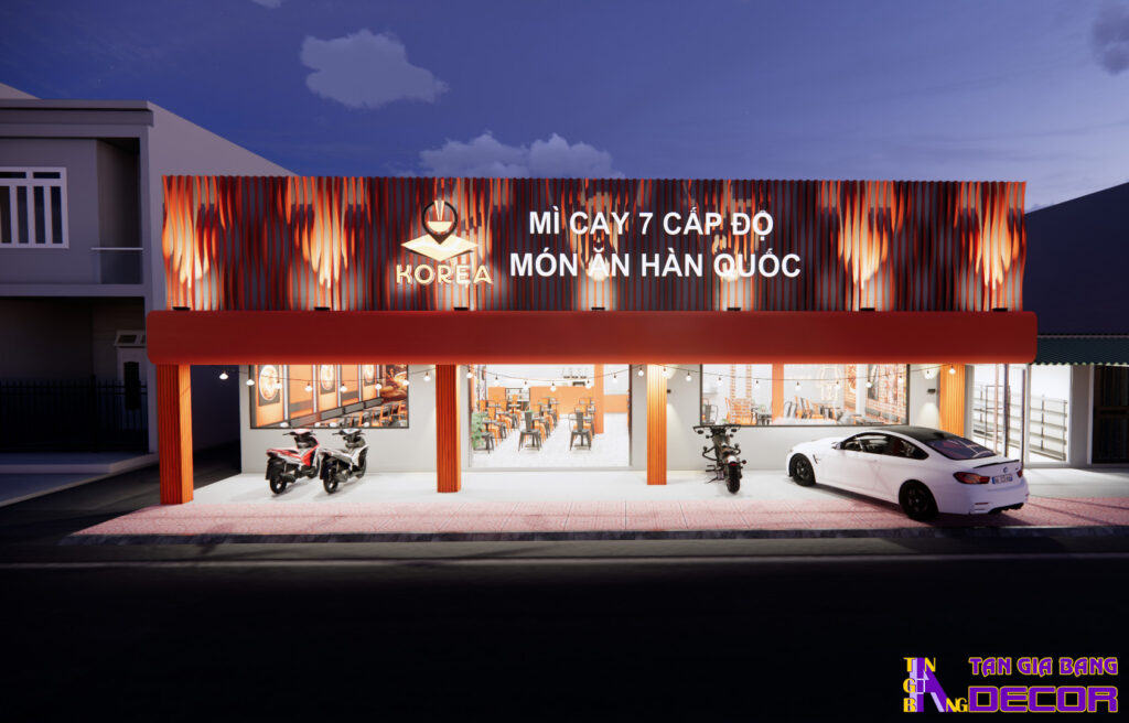 Thiết kế quán mì cay tại Long An