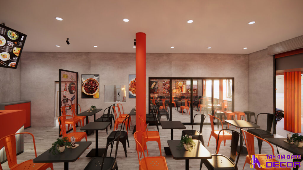 Thiết kế quán mì cay tại Long An