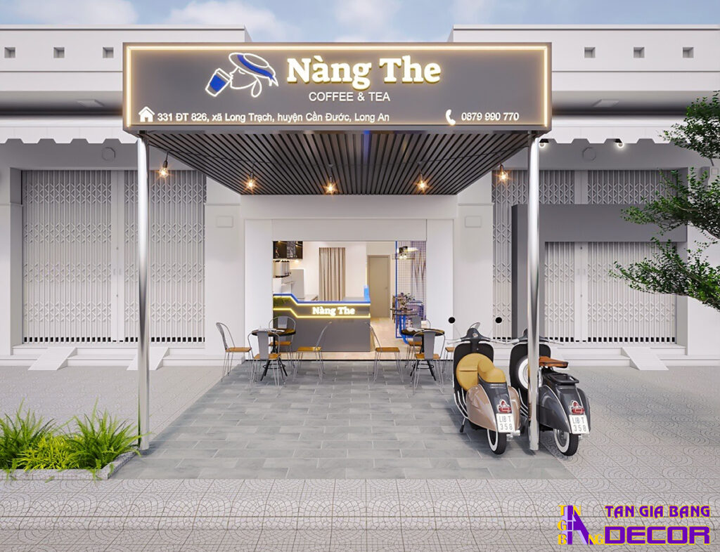 Thiết kế quán trà sữa tại Cần Đước