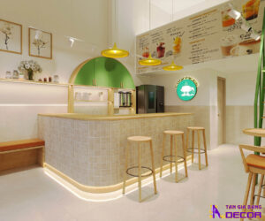 Thiết kế quán trà sữa take-away Tân Bình