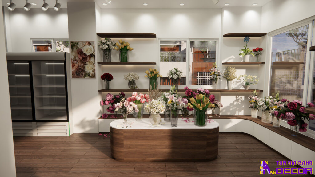trang trí shop hoa